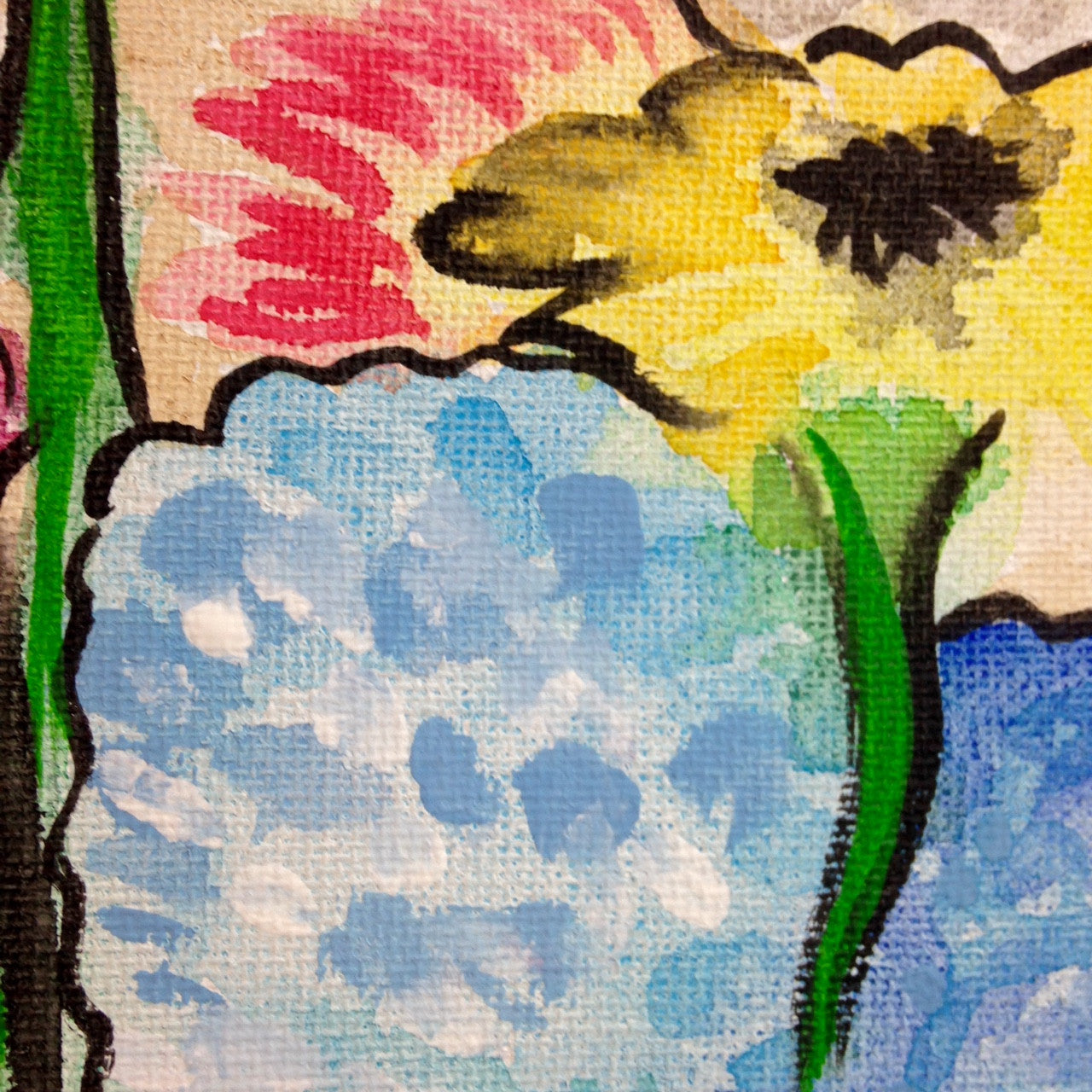 Day 319- Vase of Flowers- Tribute to Raoul Dufy