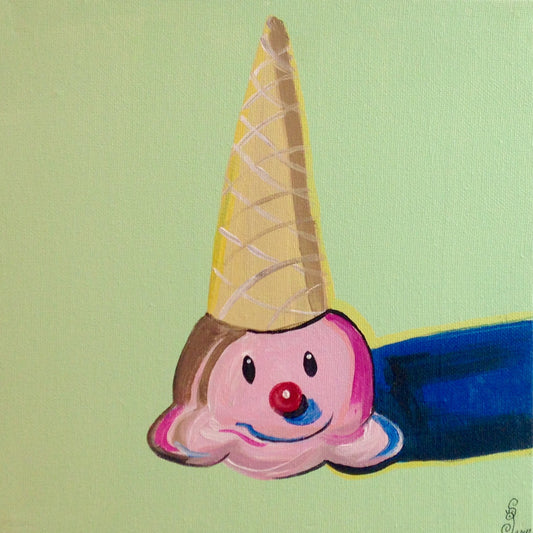 Day 101- Clown Cone- Tribute to Wayne Thiebaud