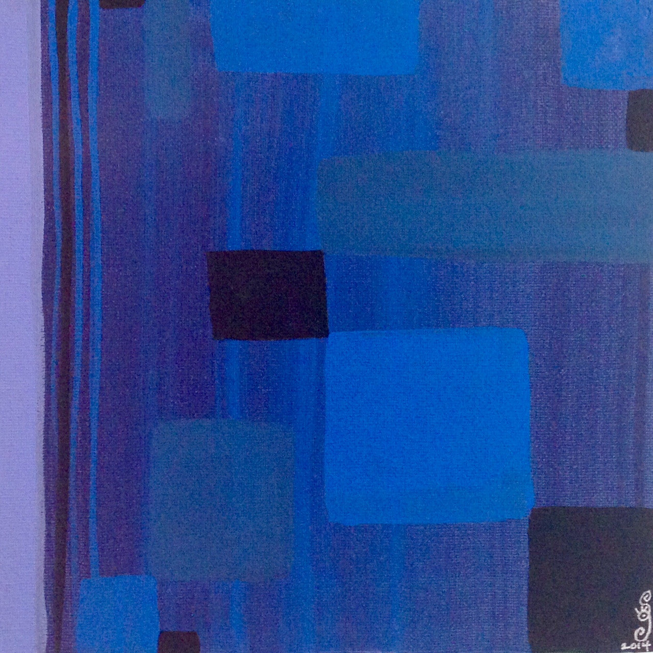 Day 106- Blue Painting- Tribute to Ad Reinhardt