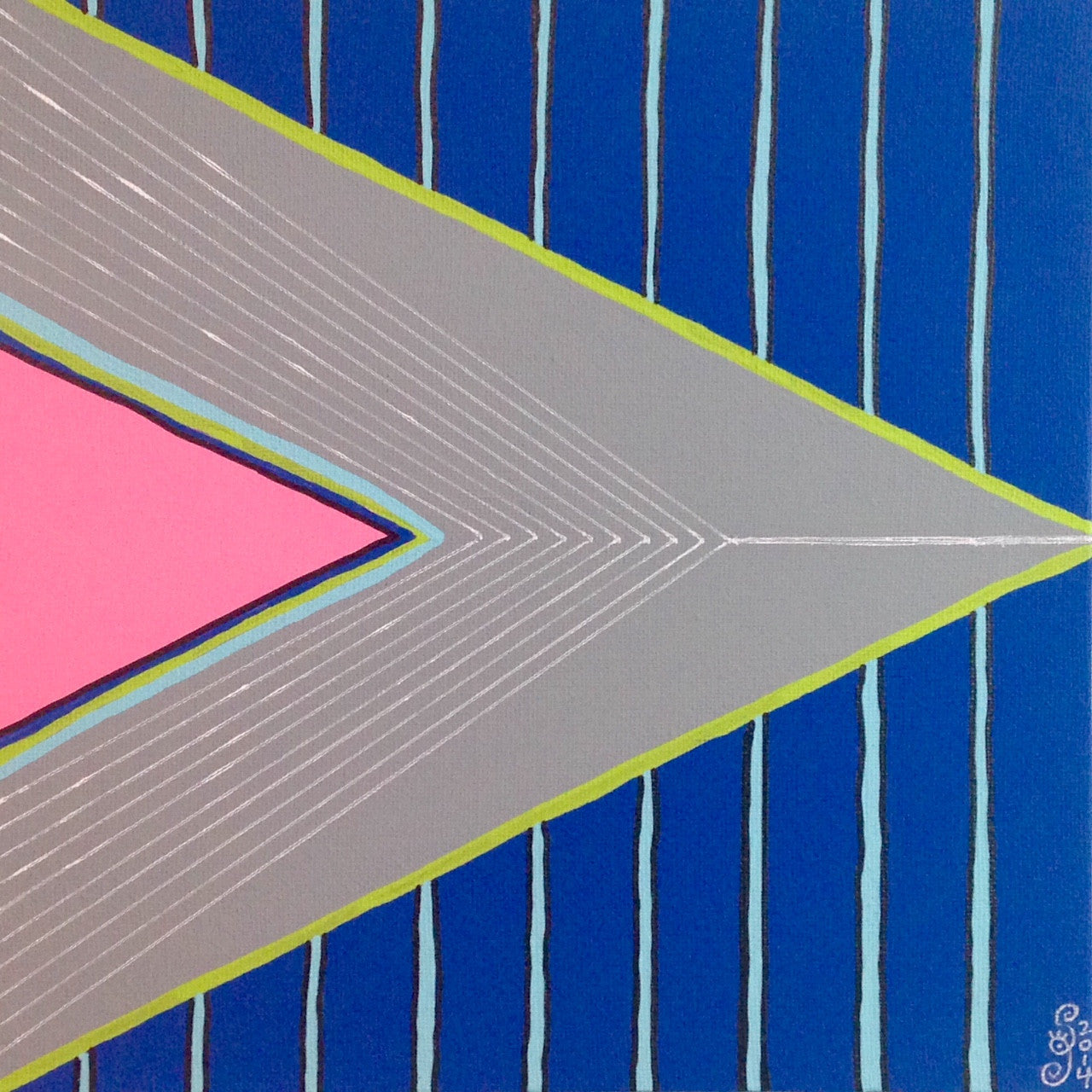 Day 111- Montagne Gris- Tribute to Frank Stella