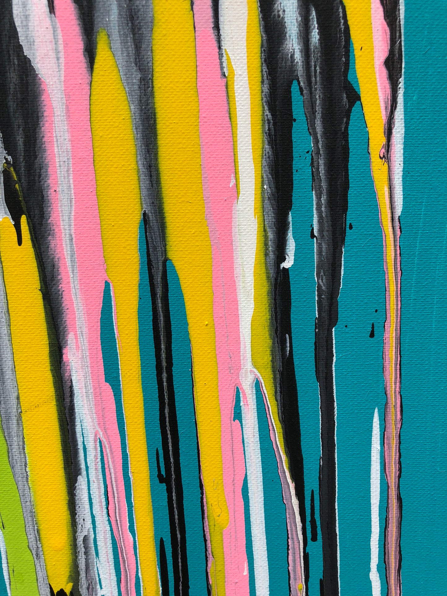 Turquoise Neon Drip
