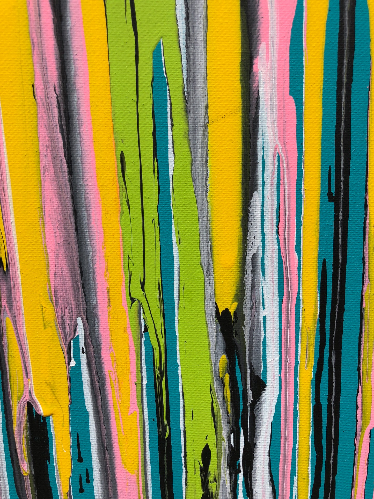 Turquoise Neon Drip