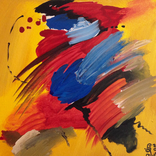 Day 269- Rot und Blau Tanzen- Tribute to Josef Mikl (Reserved Chris Gardner)