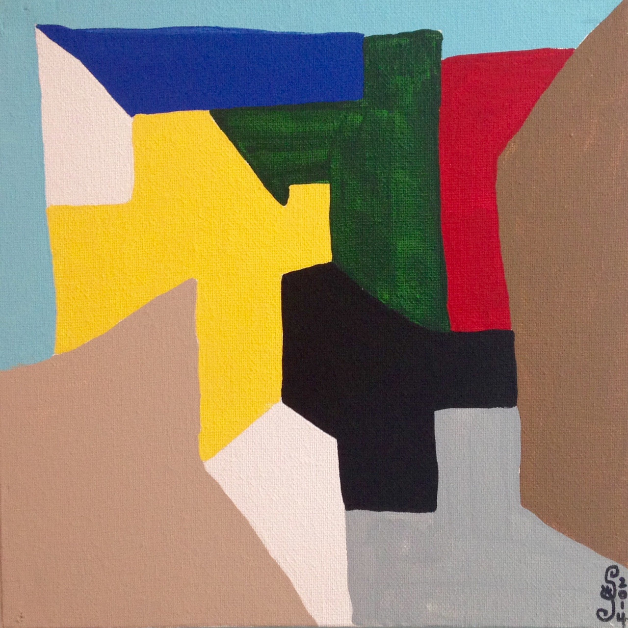 Day 167- Composition 167- Tribute to Serge Poliakoff