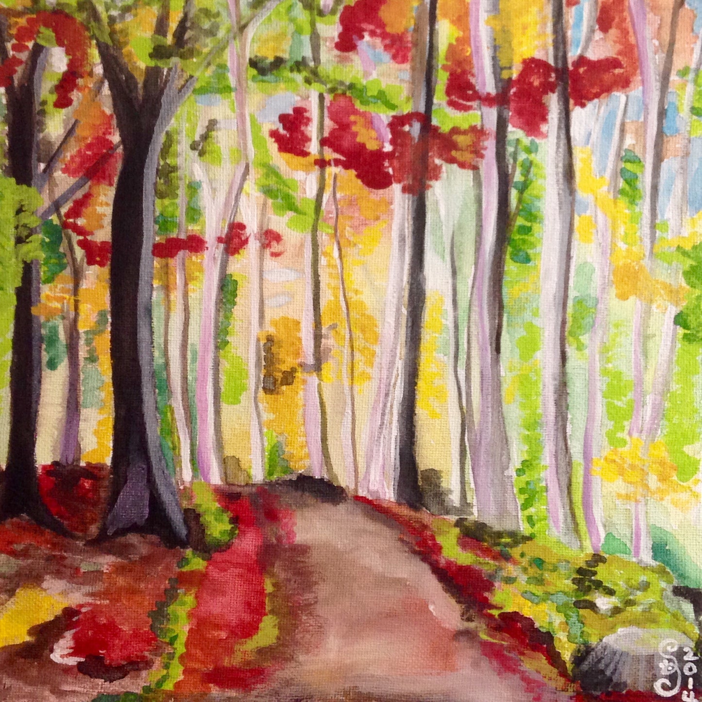 Day 321- Autumn Forest- Tribute to Wolf Kahn