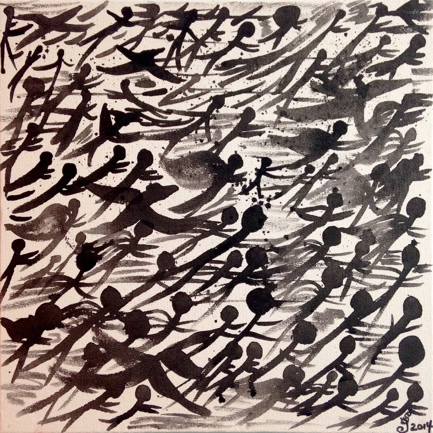 Day 188- Angels in Flight- Tribute to Henri Michaux