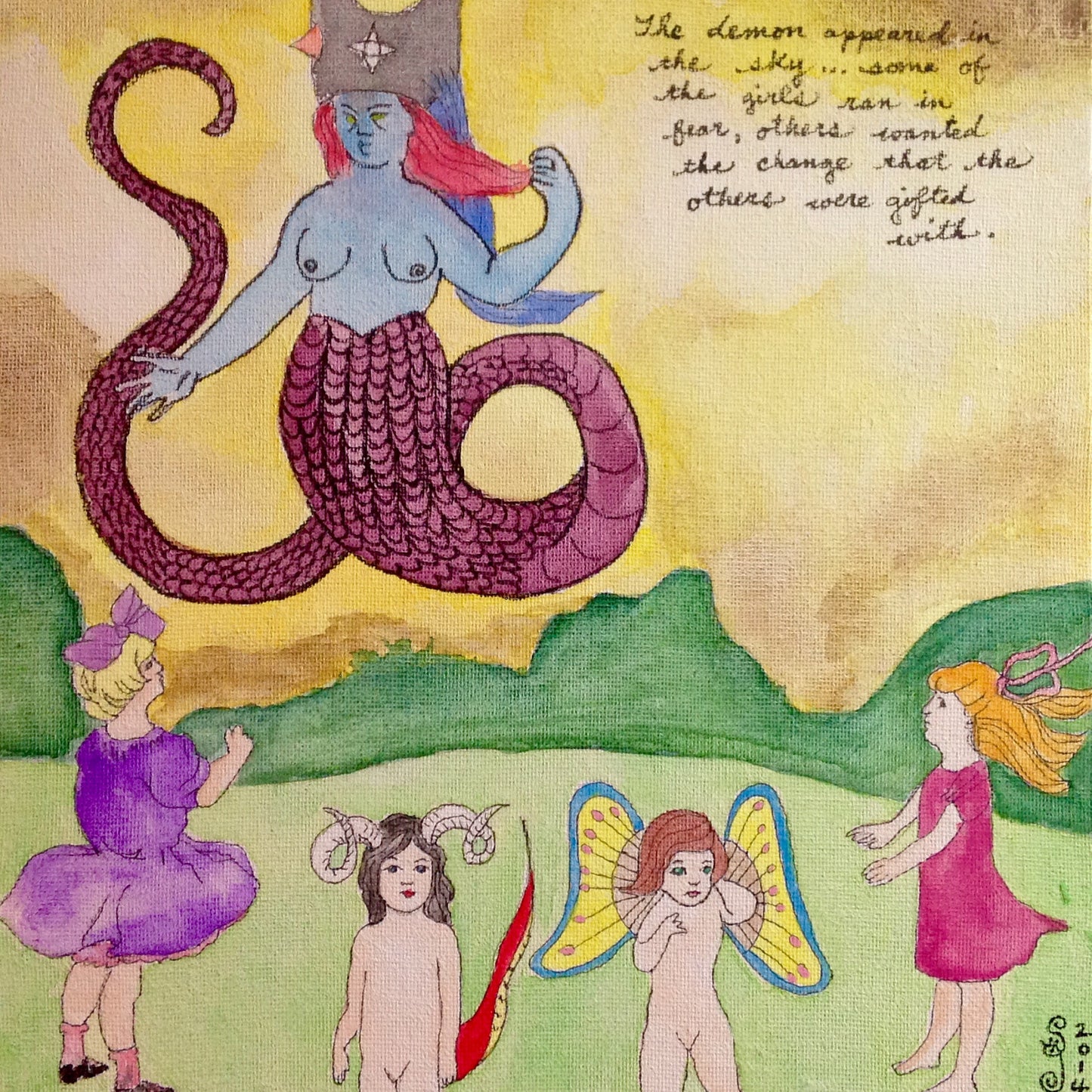 Day 336- Sky Demon- Tribute to Henry Darger Jr.