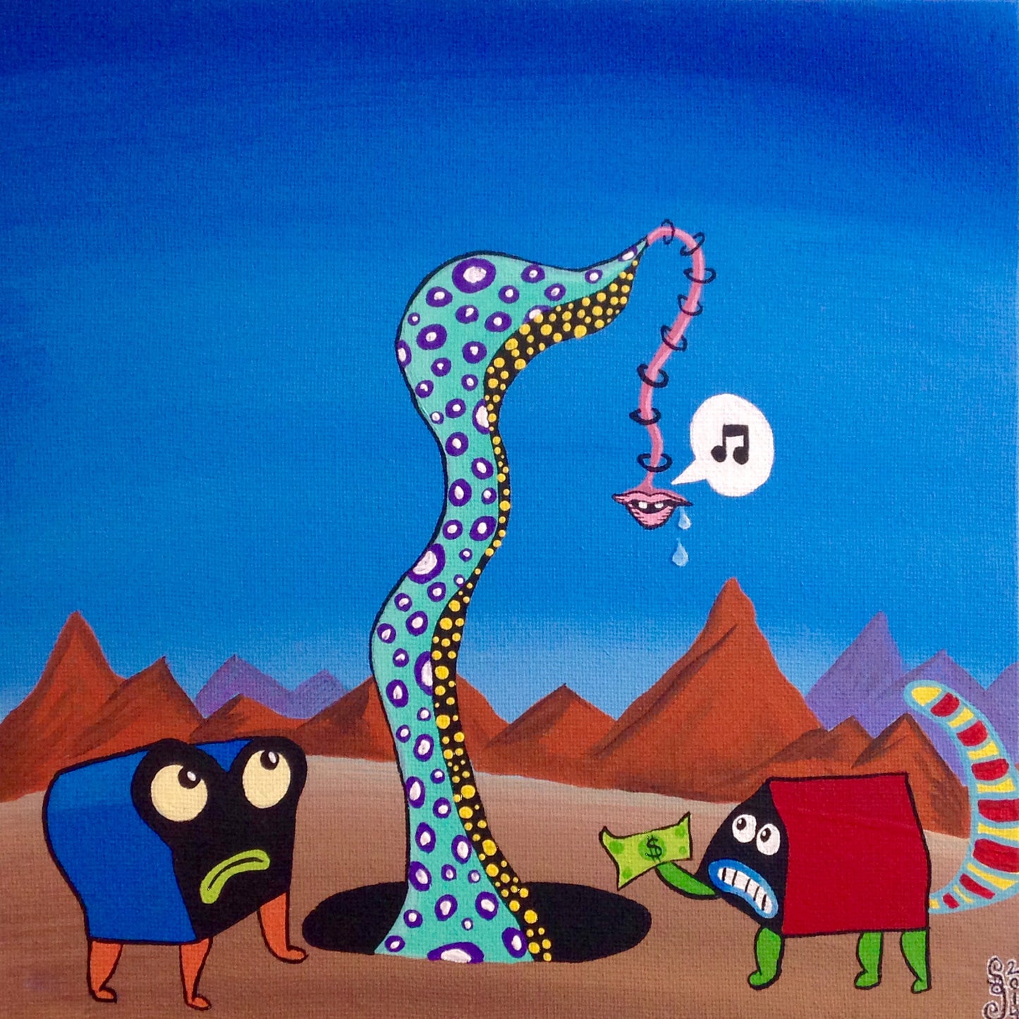 Day 351- The Unexpected- Tribute to Jim Woodring