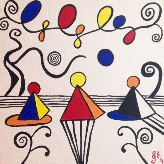 Day 34- Magical Pyramids- Tribute to Alexander Calder