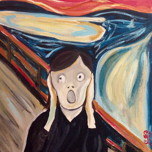 Day 307- Linda Screaming- Tribute to Edvard Munch (Reserved for Flo B. Moor)