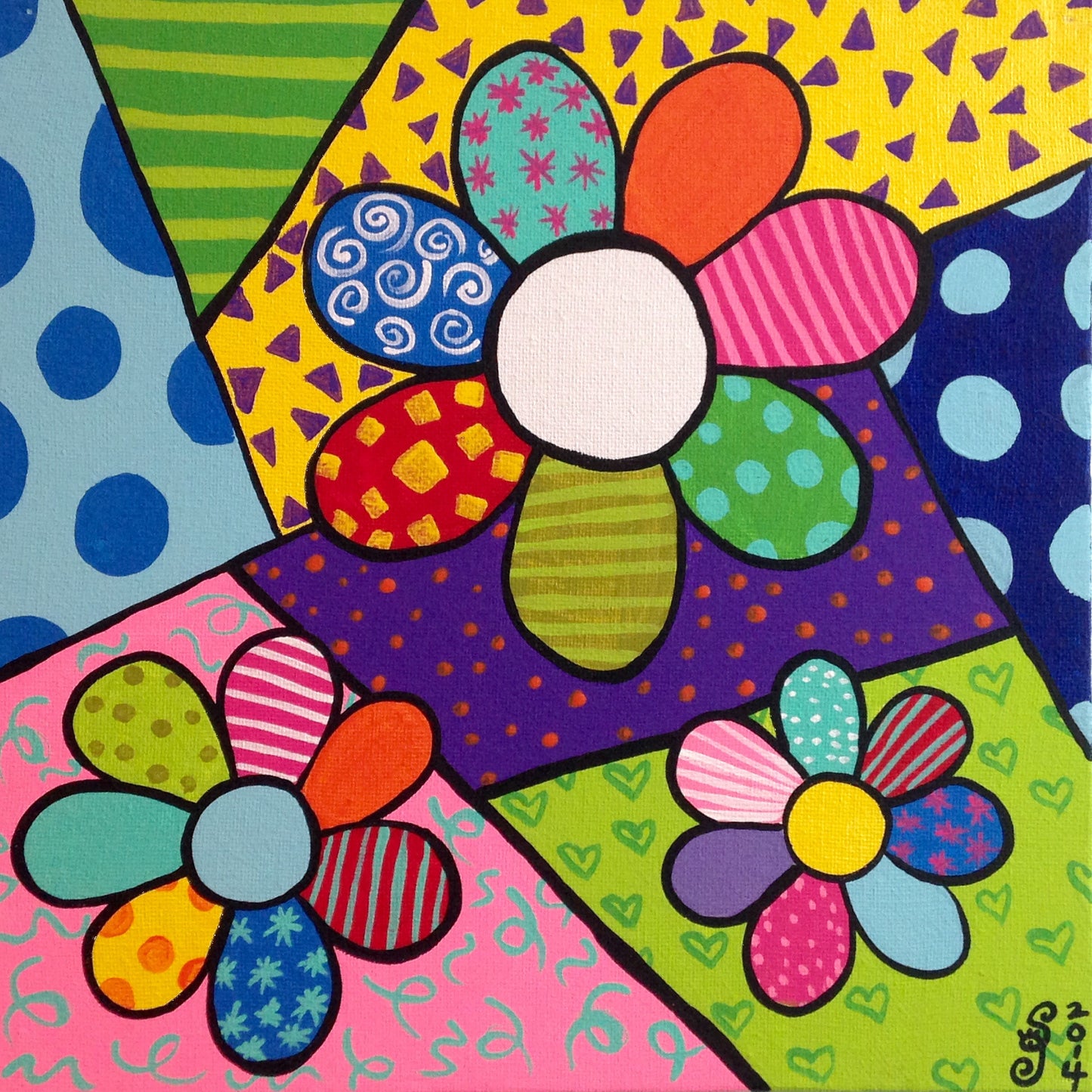 Day 276- Flowers- Tribute to Romero Britto