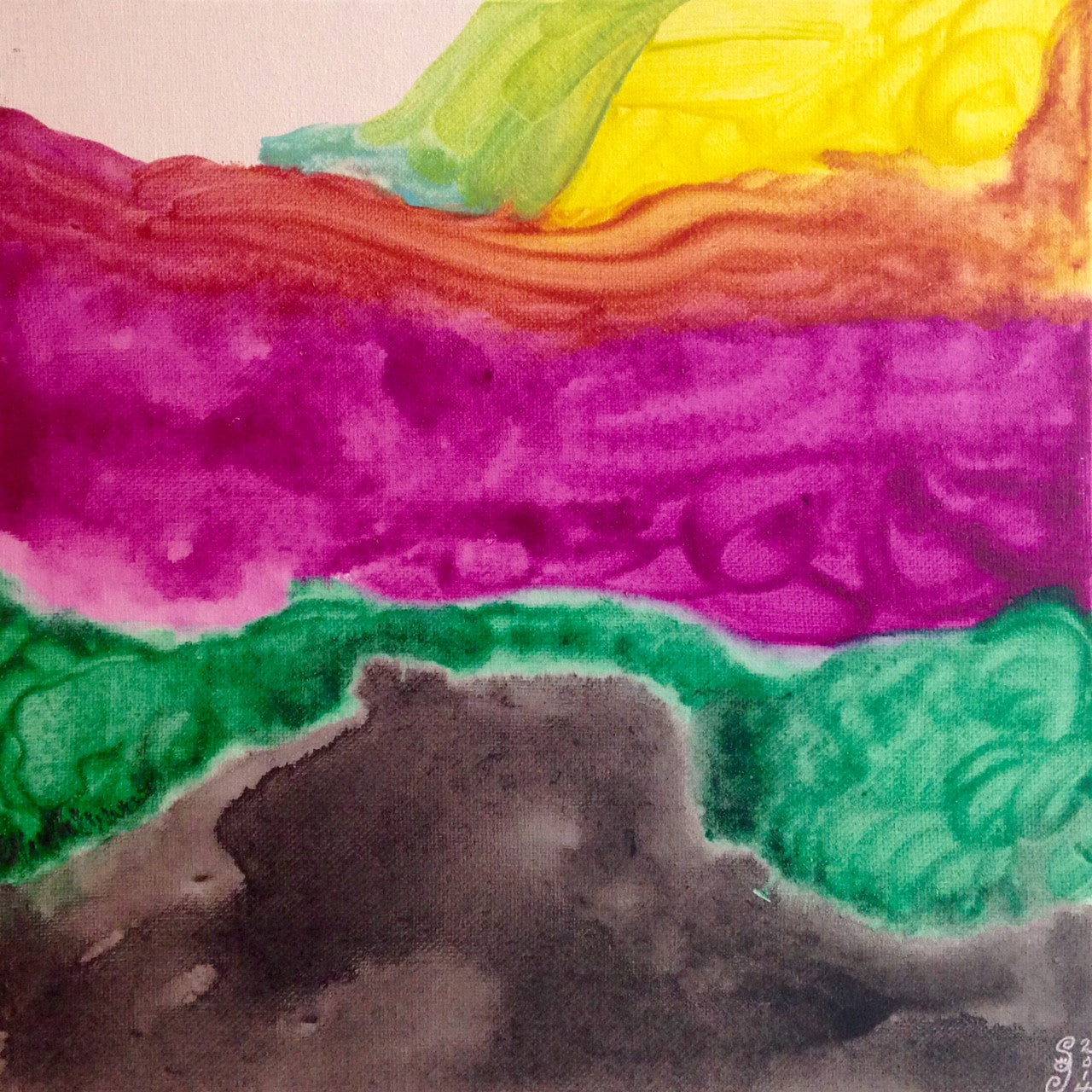 Day 62- Noon Colors- Tribute to Helen Frankenthaler