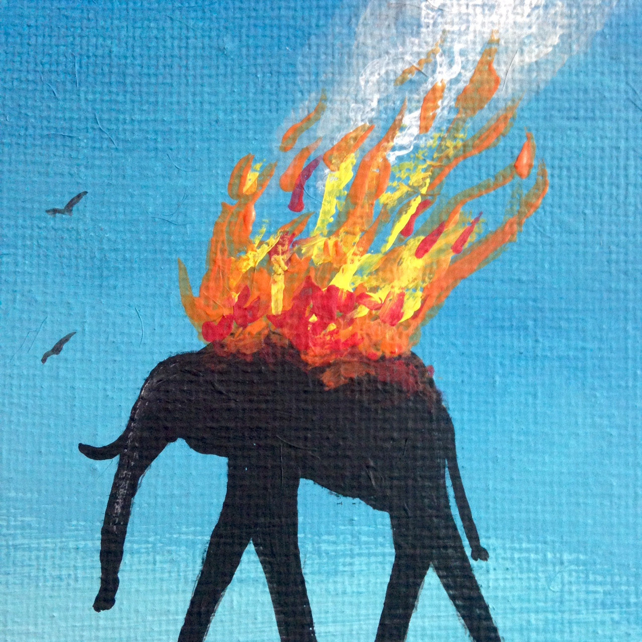 Day 350- The Burning Elephants- Tribute to Salvador Dali