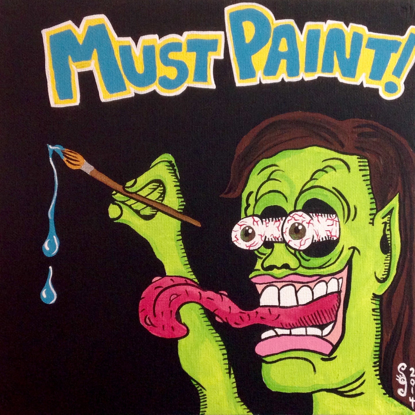Day 340- MUST PAINT!- Tribute to Ed Roth
