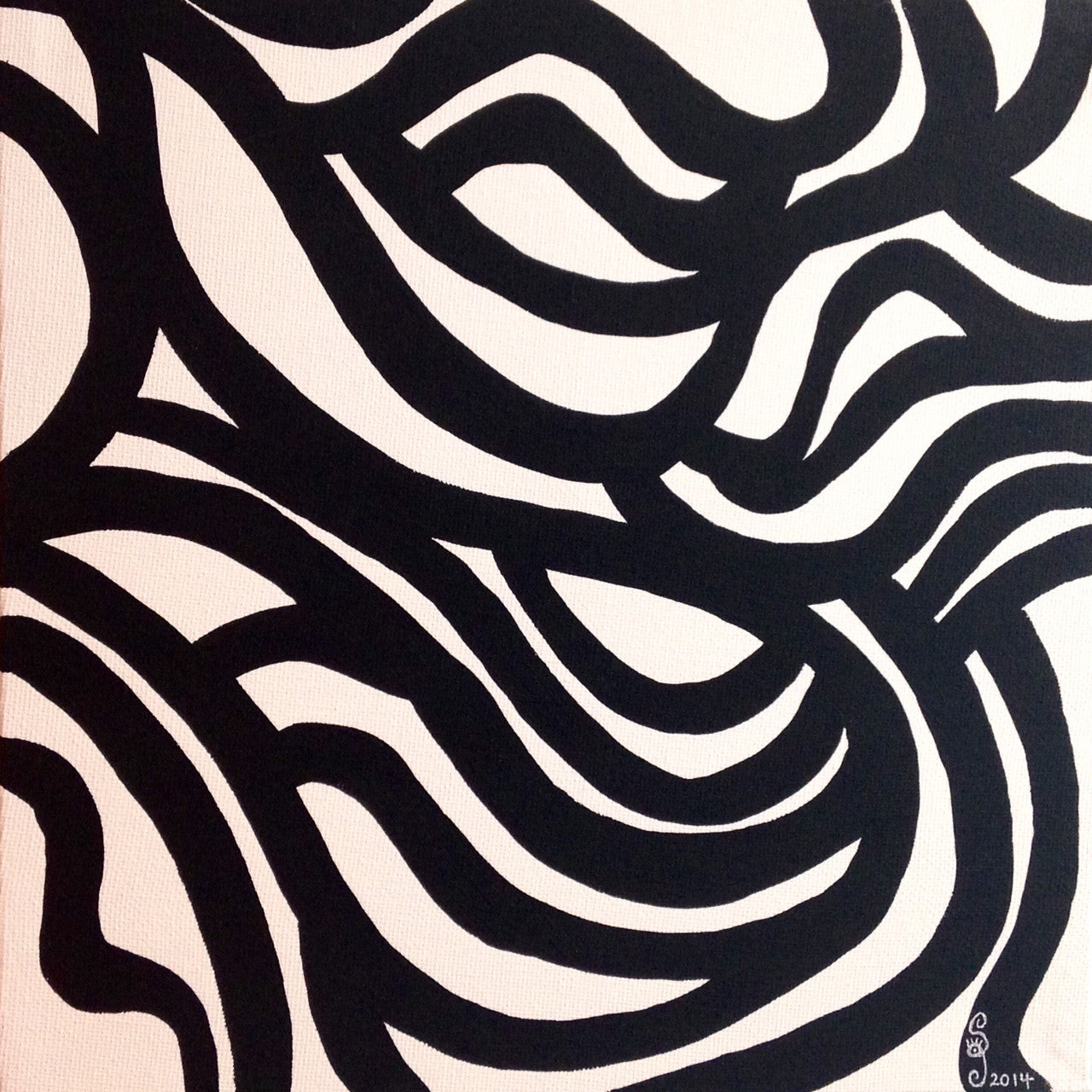 Day 35- Painting 35- Tribute to Sol LeWitt