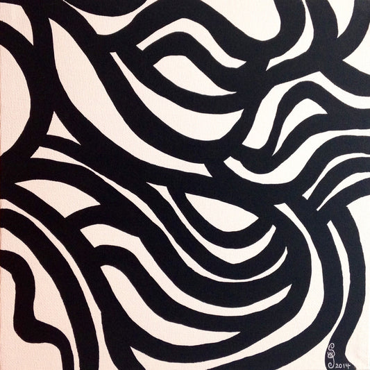 Day 35- Painting 35- Tribute to Sol LeWitt