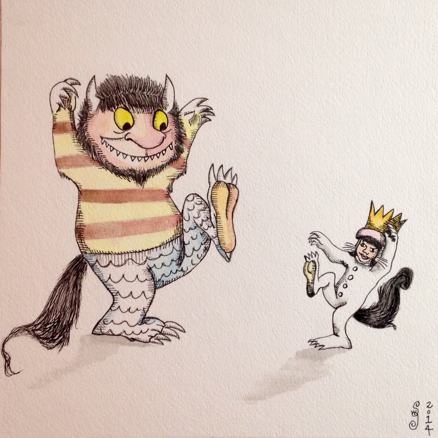 Day 343- Me and my Monster- Tribute to Maurice Sendak (Reserved for Megan Williams)