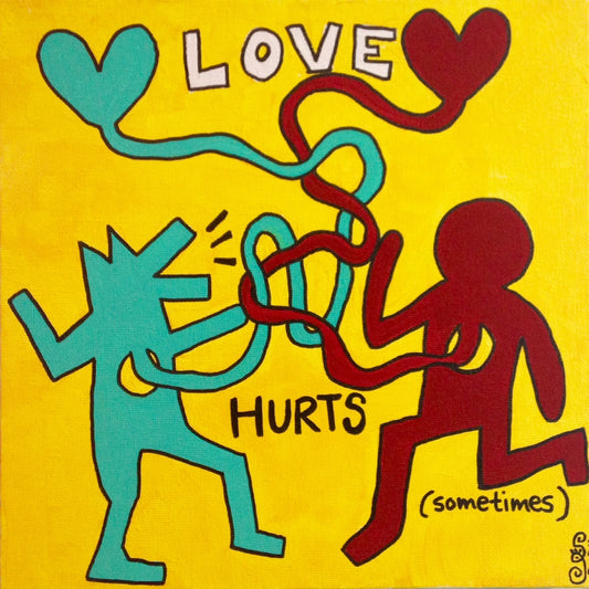 Day 94- Love Hurts (Sometimes)- Tribute to Keith Haring