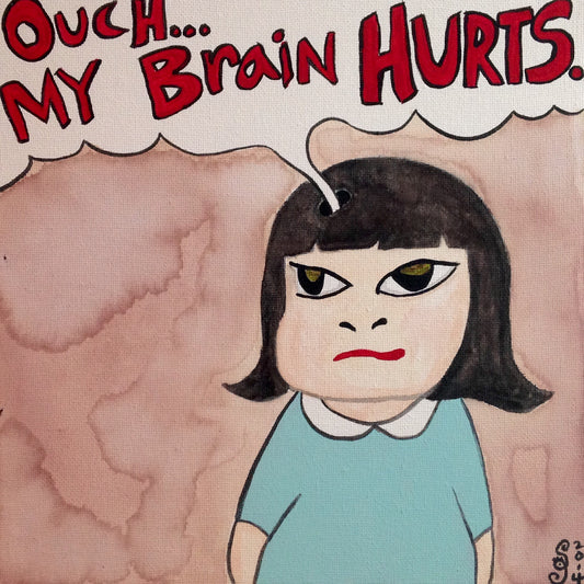 Day 267- Ouch…My Brain Hurts- Tribute to Yoshitomo Nara