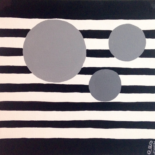 Day 91- Gray Areas- Tribute to Bridget Riley