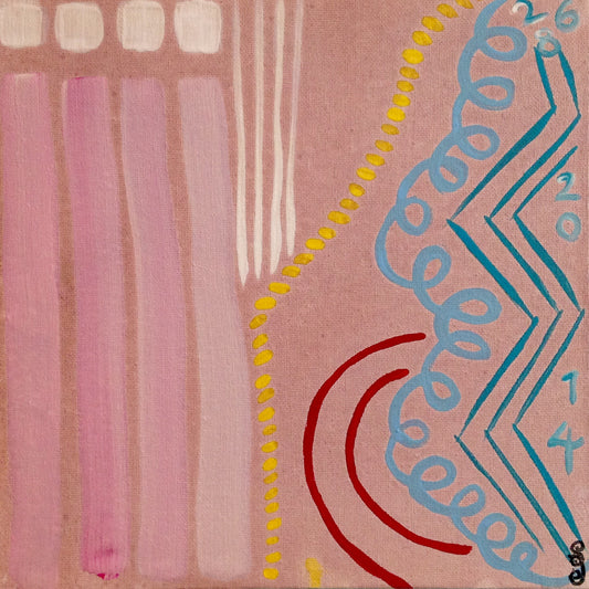 Day 268- Frammenti Colorati- Tribute to Giorgio Griffa