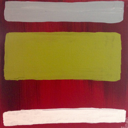 Day 95- Red, black, gray, olive and white- Tribute to Mark Rothko