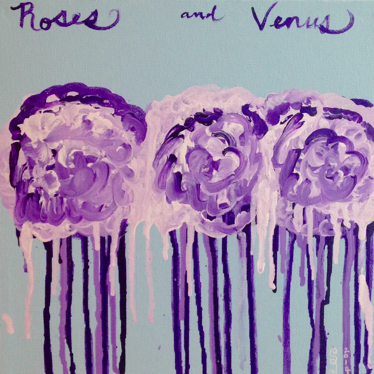 Day 36- Roses and Venus- Tribute to Cy Twombly