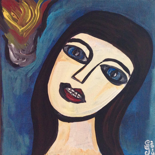 Day 105- Look into the Flames- Tribute to Georges Rouault