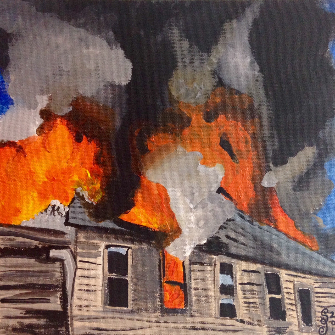 Day 30- The Roof is on Fire- Tribute to Joy Garnett (Reserved for John Laux)