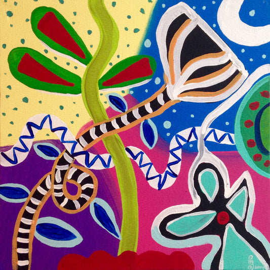 Day 243- Twilight in Spring- Tribute to Gillian Ayres