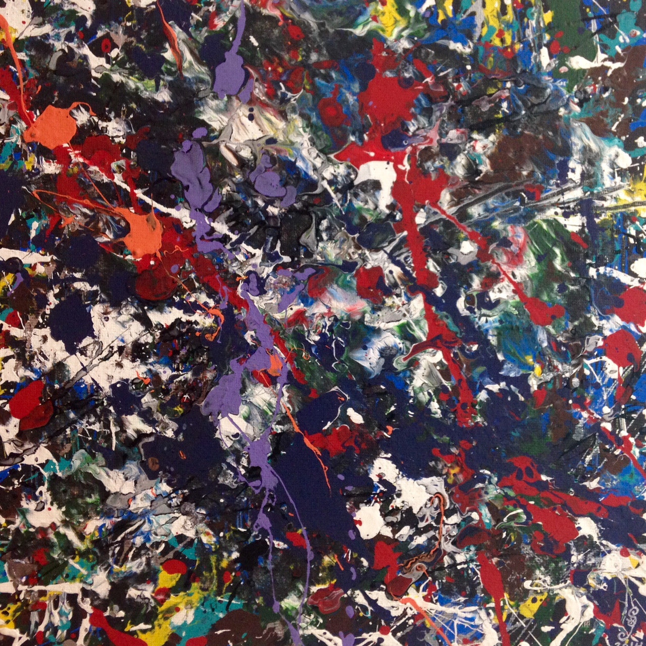 Day 16- Number 16- Tribute to Jackson Pollock