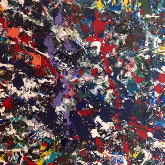 Day 16- Number 16- Tribute to Jackson Pollock