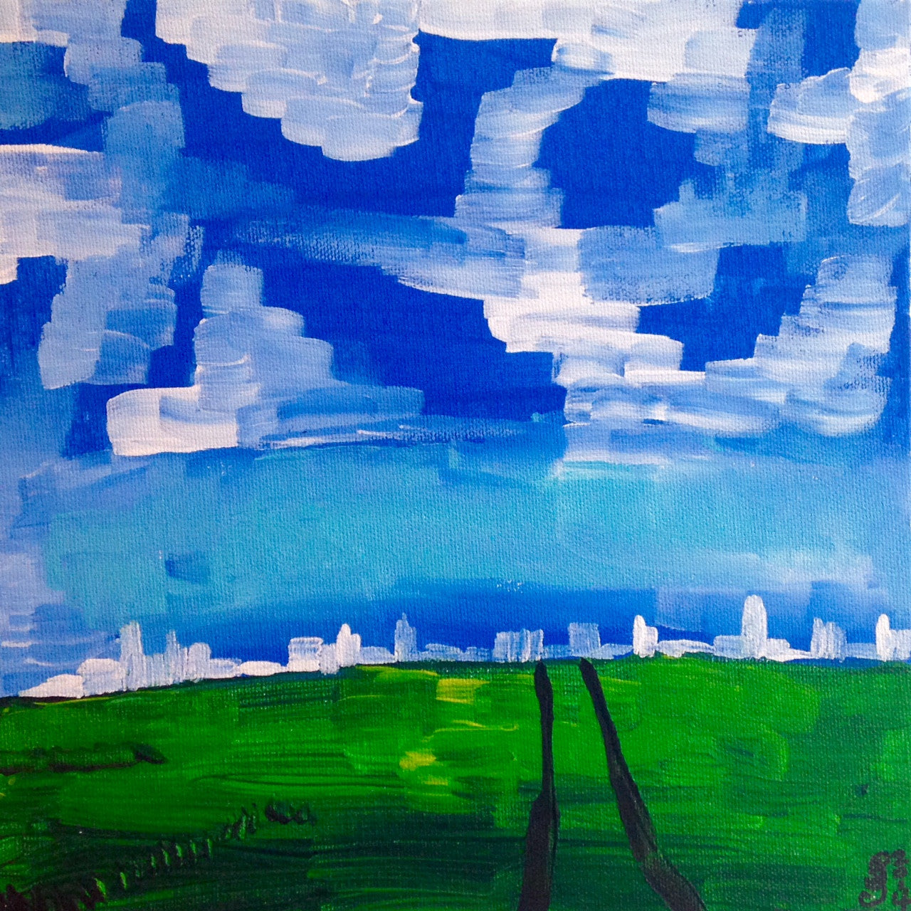 Day 57- Country meets City- Tribute to Nicolas de Staël