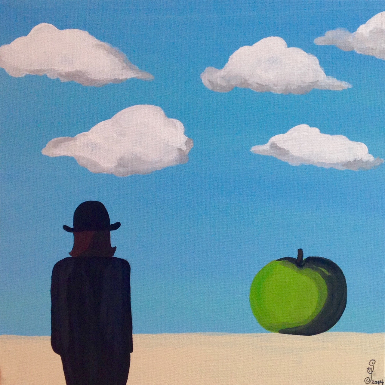 Day 131- The Elusive Mystery- Tribute to Rene Magritte