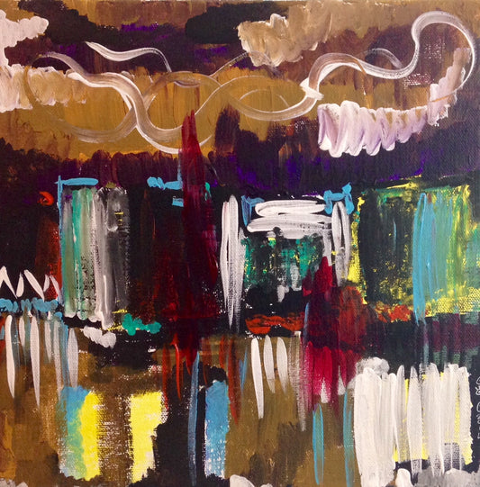 Day 65- City at Night- Tribute to Joan Mitchell