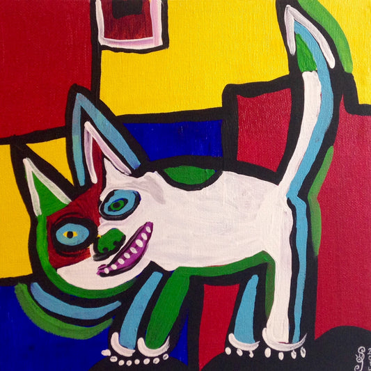 Day 42- Taco Man- Tribute to Karel Appel