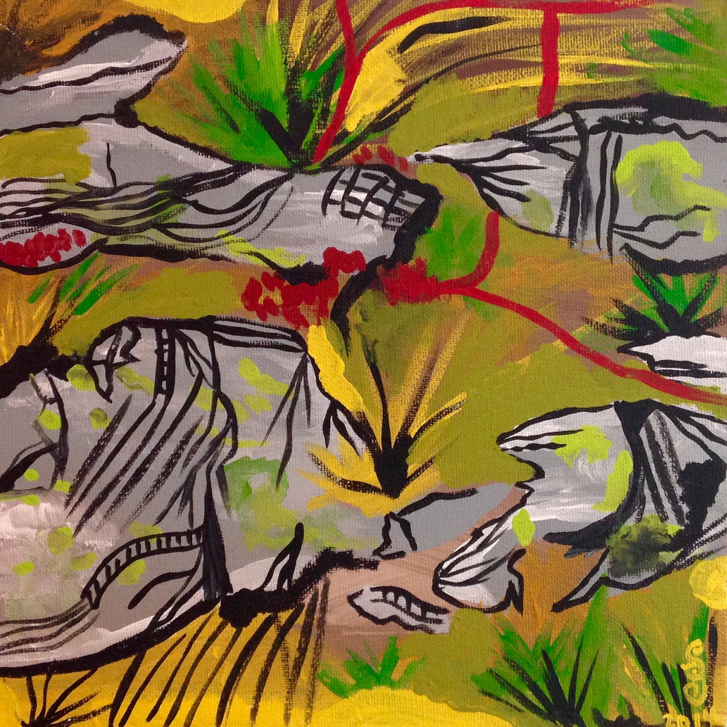 Day 294- Klipper og Sprækker- Tribute to Per Kirkeby