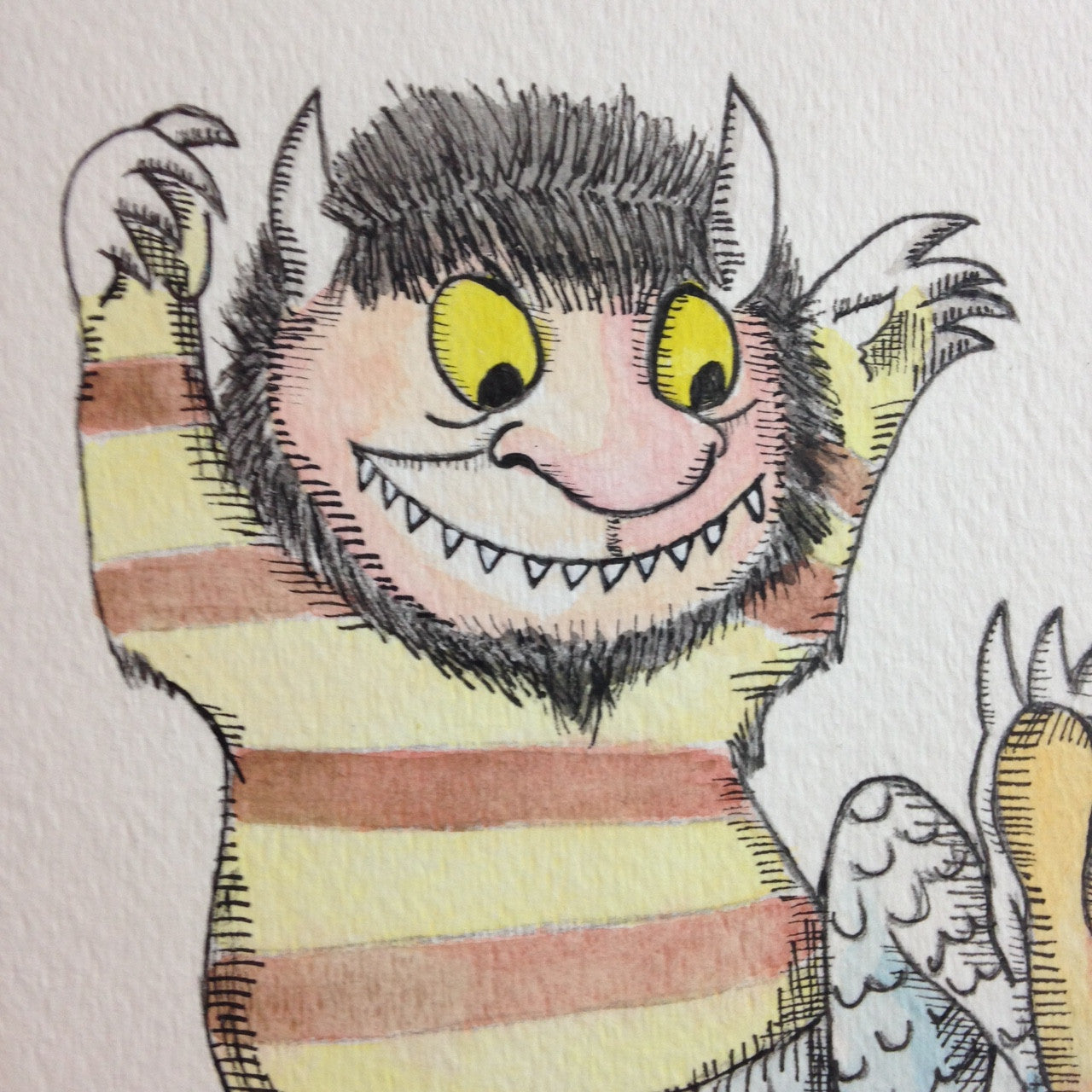 Day 343- Me and my Monster- Tribute to Maurice Sendak (Reserved for Megan Williams)