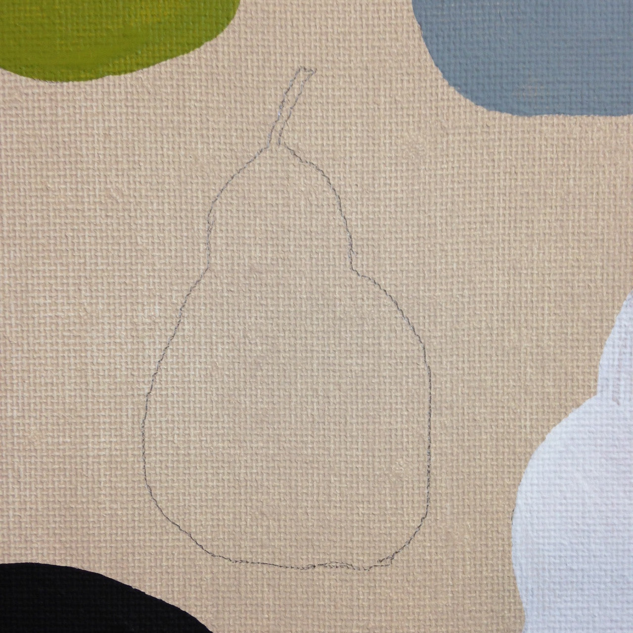 Day 93- Pears with Green Note- Tribute to William Scott
