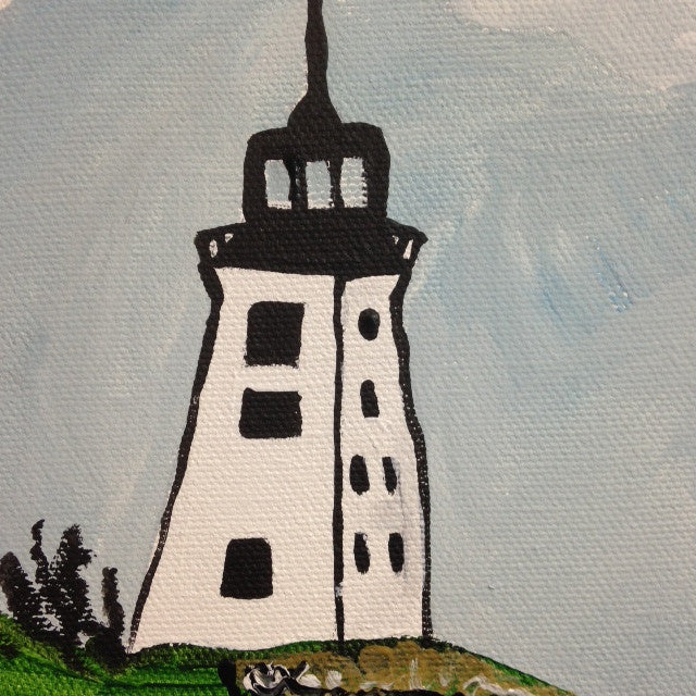 Day 70- Sailing by the lighthouse- Tribute to Alfred Wallis